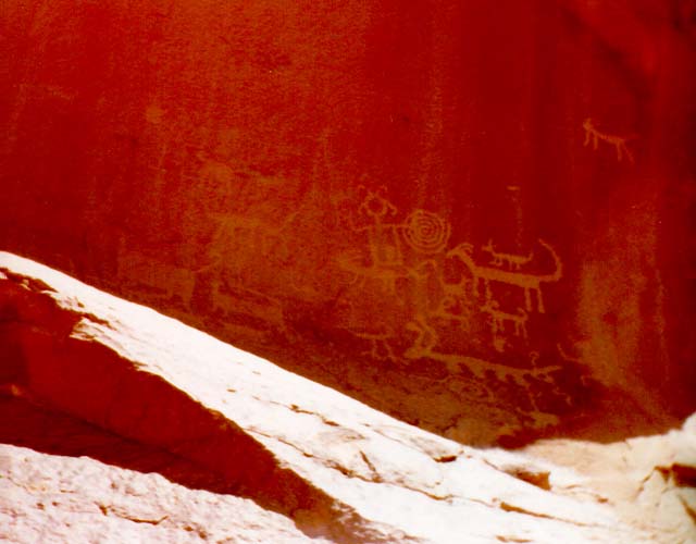 [Chaco Canyon petroglyphs]