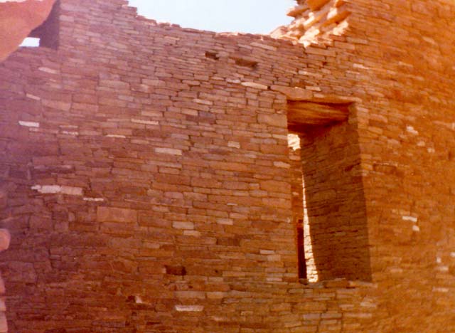 [Chaco Canyon - Pueblo del Arroyo - masonry]
