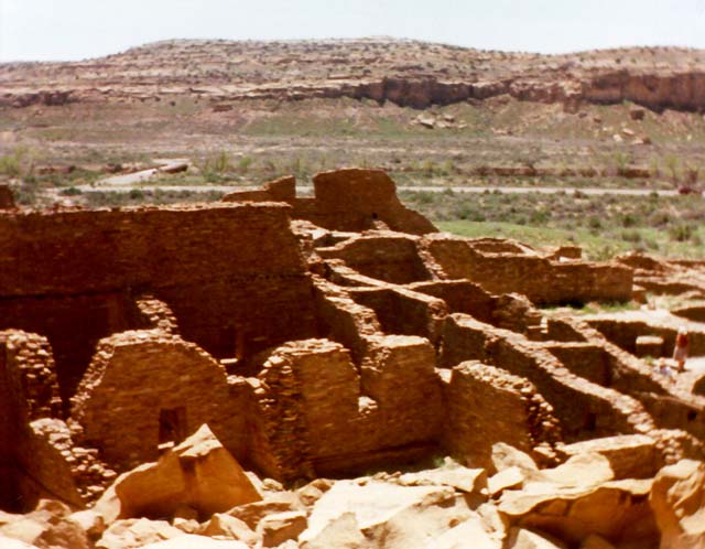 [Chaco Canyon - Pueblo del Arroyo - wall]