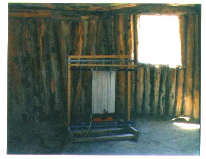 [Salmon Ruin Heritage Park Inside Navajo Hogan]